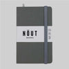 Libreta NOUT A5 Pasta dura rayas - Gris ágata