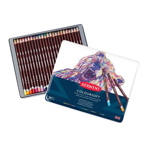 Colores Derwent Coloursoft con 24