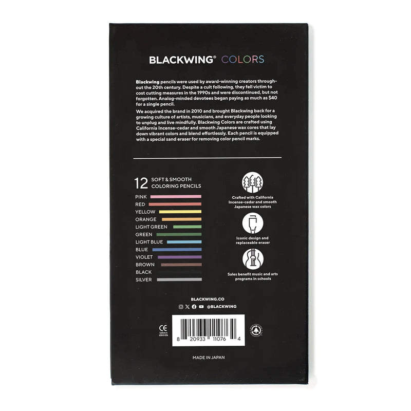 Colores Blackwing Colors con 12