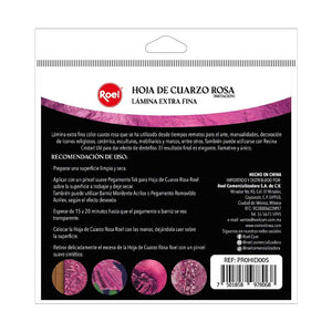 Hoja de cuarzo rosa Roel