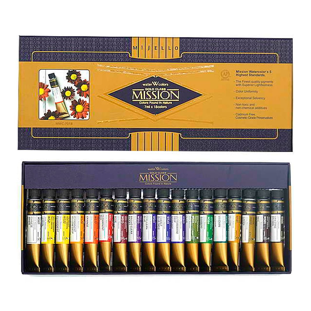 Acuarelas Mijello Mission Gold Class con 18