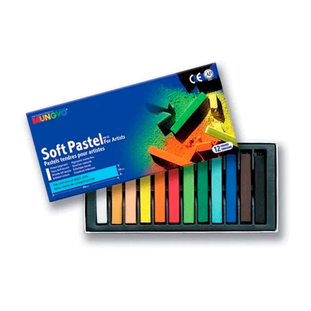 Pasteles Mungyo Soft Pastel con 12