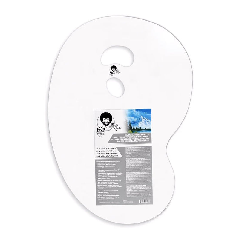 Paleta de acrílico transparente Bob Ross