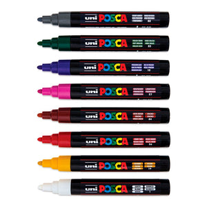 Marcadores Posca 5M Dark Colors con 8