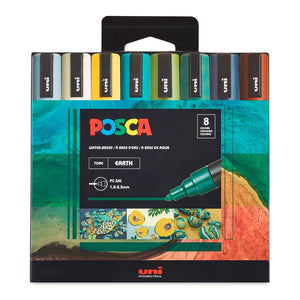 Marcadores Posca 5M Earth Tone Colors con 8