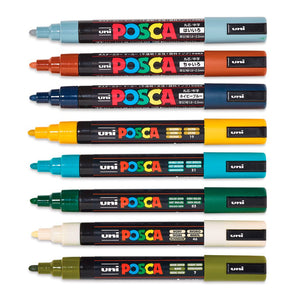 Marcadores Posca 5M Earth Tone Colors con 8