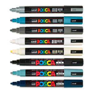 Marcadores Posca 5M Monotone Colors con 8