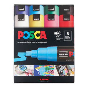Marcadores Posca 8K Básicos con 8