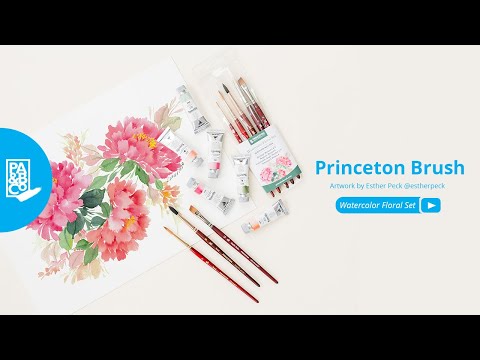 Pinceles Princeton Watercolor Floral Set