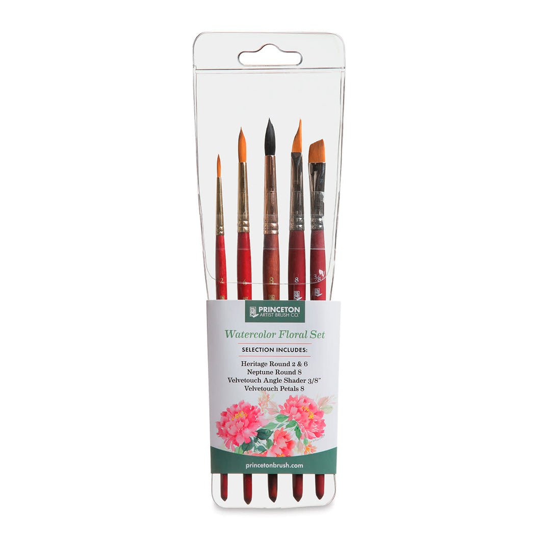 Pinceles Princeton Watercolor Floral Set