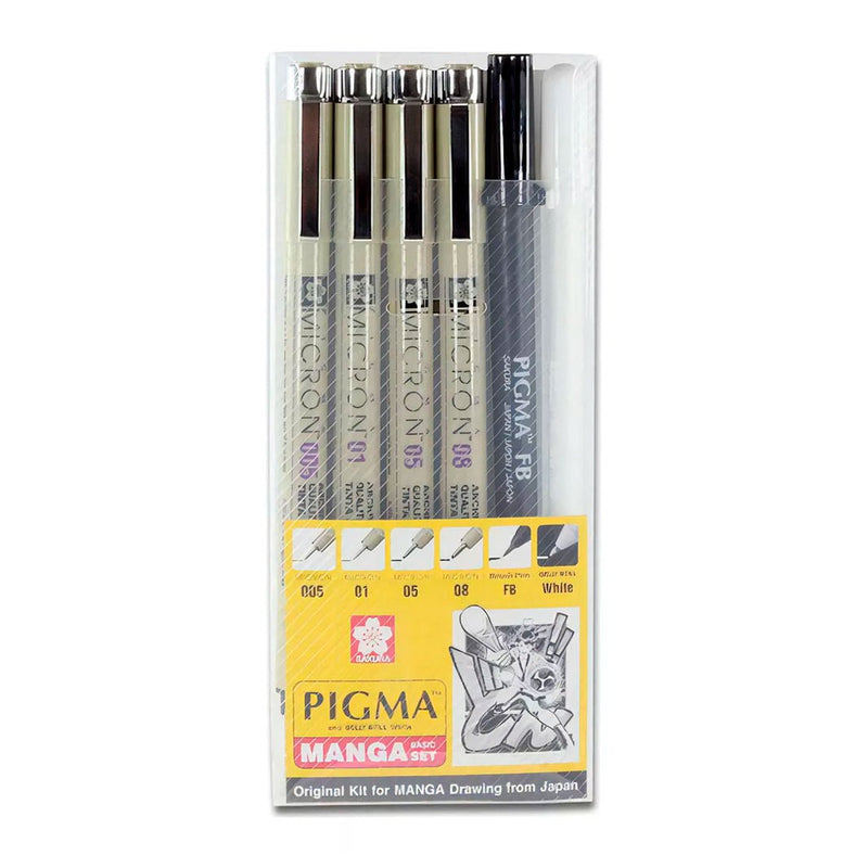 Set Estilógrafos Sakura Pigma Micron Manga