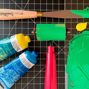 Set Tintas para grabado Speedball con 4
