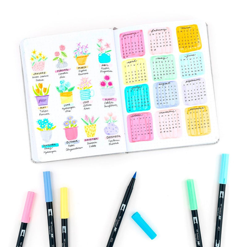 Set Tombow ABT Dual Brush Tonos Pastel