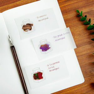Swatch Cards Traslúcidas Wearingeul