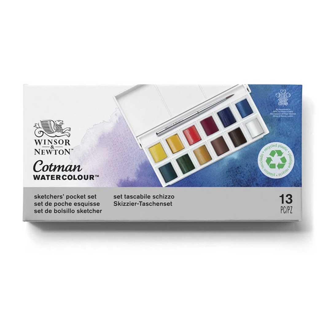 Acuarelas W&N Cotman con 12 Pocket