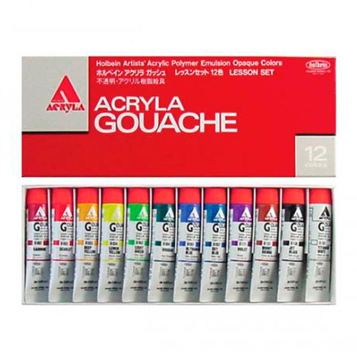 Gouaches Holbein Acryla con 12