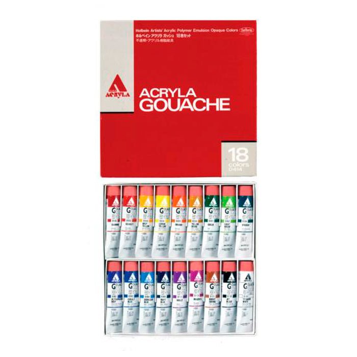 Gouaches Holbein Acryla con 18