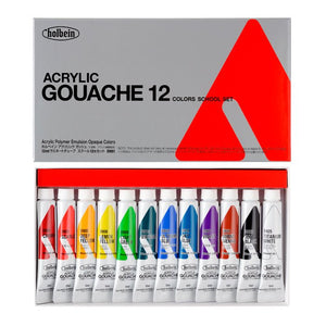Gouaches Holbein Acryla School con 12