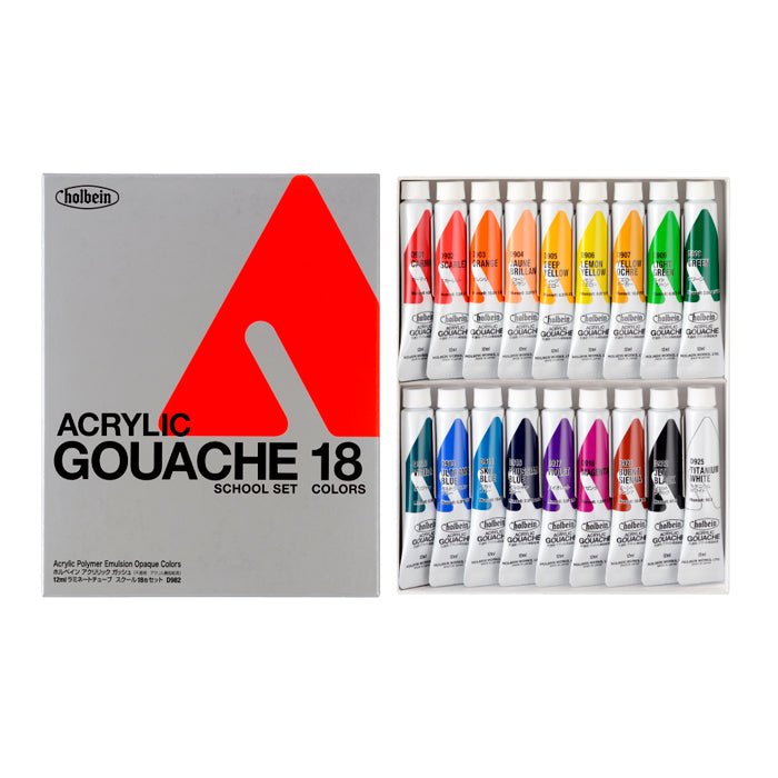 Gouaches Holbein Acryla School con 18