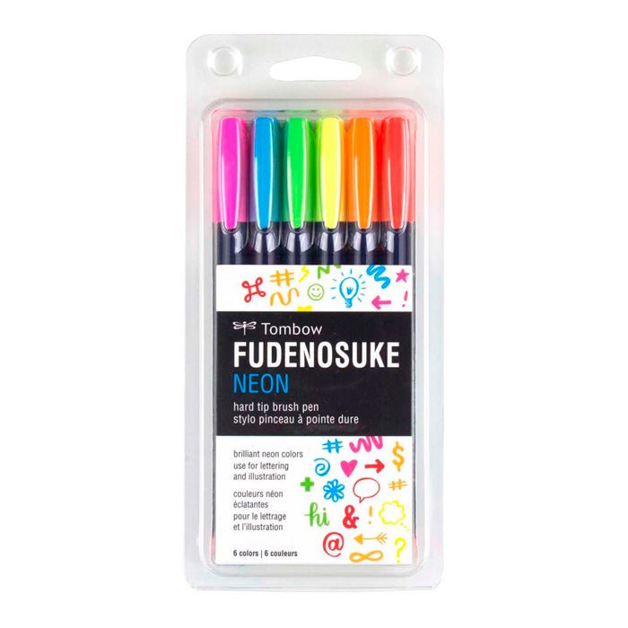 Set Tombow Fudenosuke Neón