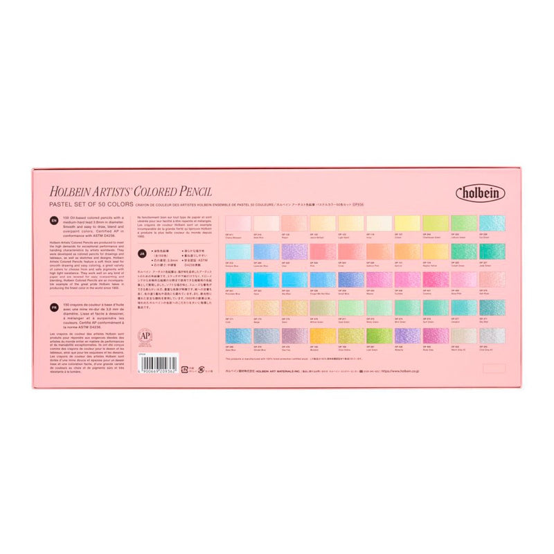 Colores Holbein Pastel con 50