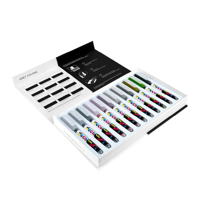 Set Karin Pigment DecoBrush Grey 12