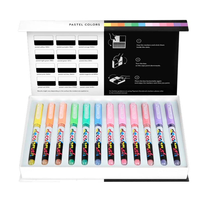 Set Karin Pigment DecoBrush Pastel 12