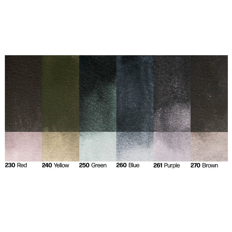 Acuarelas Kuretake Gansai Tambi Graphite Colors