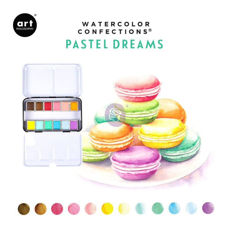 Acuarelas Art Philosophy Confections Pastel Dreams