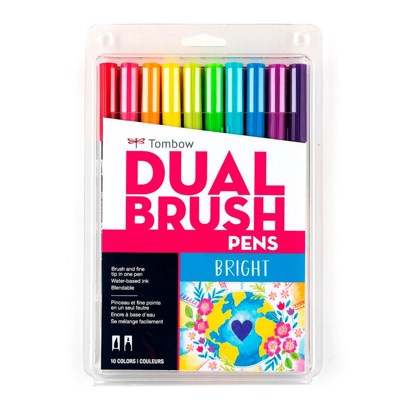 Set Tombow ABT Dual Brush Tonos Brillantes