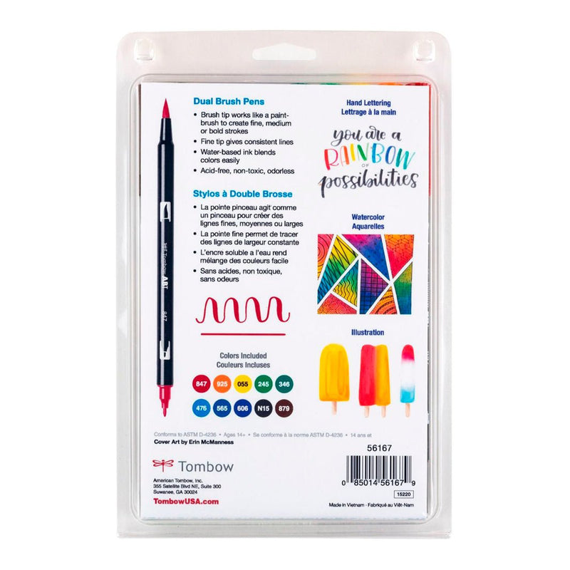 Set Tombow ABT Dual Brush Tonos Primarios