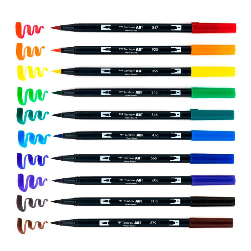 Set Tombow ABT Dual Brush Tonos Primarios