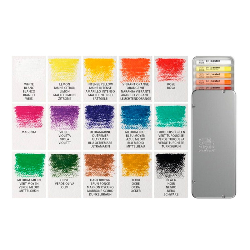 Pasteles al óleo Winsor & Newton Set Introductorio con 15